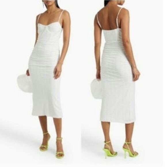 Jonathan Simkhai Dresses & Skirts - Jonathan Simkhai Eyelet Bustier White Ladies Size Medium Dress